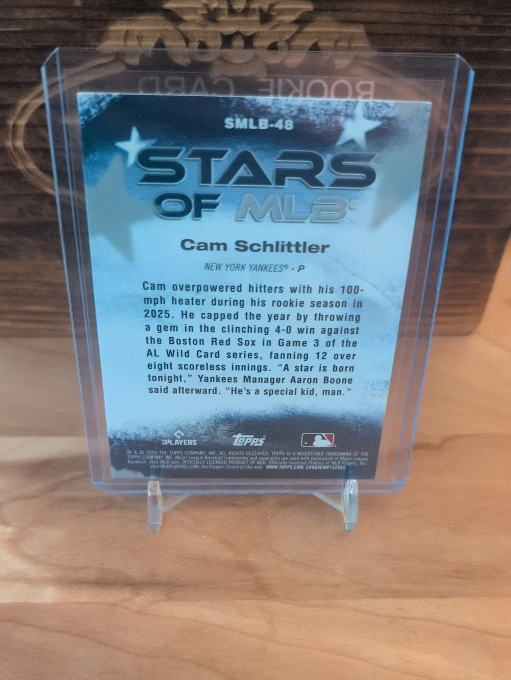 2026 Topps Series 2 Cam Schlittler Stars Of MLB Rookie Card Yankees - Picture 2 of 2